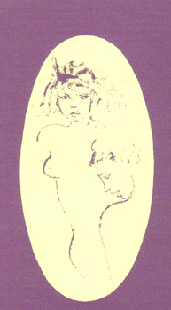 Carte d'invitation pour une exposition des dessins érotiques, Genève, 1976